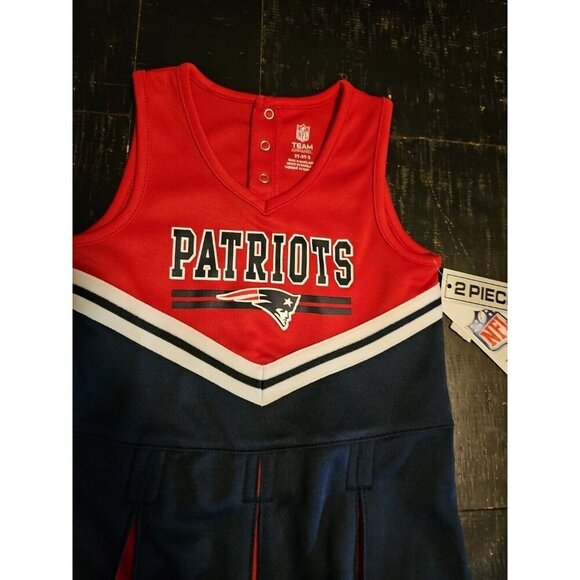 NFL New England Patriots Team Girls Size 2T Cheerleader Outfit New With Tags - Picture 7 of 10